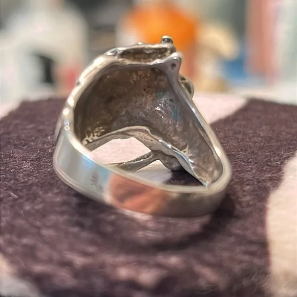 Vintage Southwestern Style Sterling Silver Horse Head Ring - Picture 3 of 5